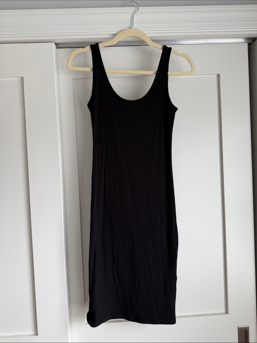 H&M black midi dress